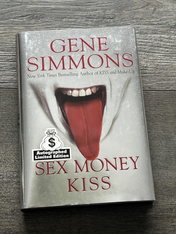 Kiss Book GENE SIMMONS SIGNED Sex Money Kiss Silver Hardcover Vintage Kiss E