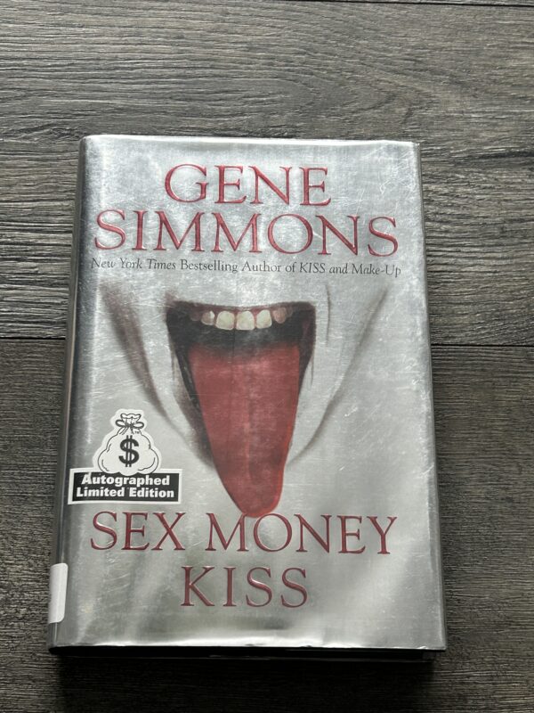 Kiss Book GENE SIMMONS SIGNED Sex Money Kiss Hardcover Vintage Kiss Library Book