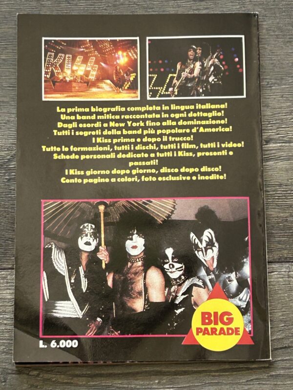 KISS Book Kiss Photo Book Big Parade Photo Card Paolo Piccini Italy Vintage Kiss