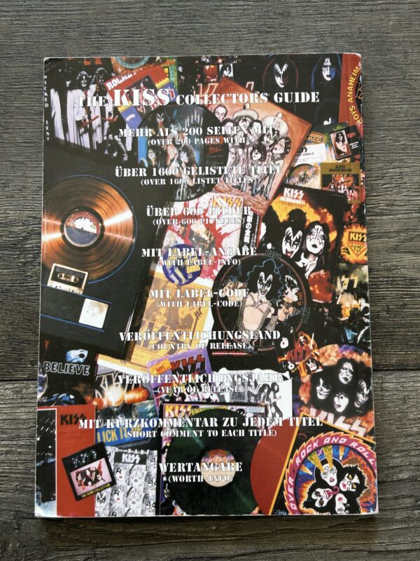 KISS Book KISS Live Concert CD Vinyl Collector Guide Germany 1998 Vintage Kiss A