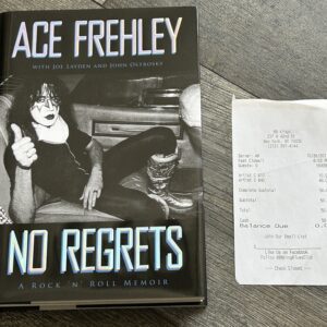 KISS Book ACE FREHLEY SIGNED AUTOGRAPH No Regrets Hardcover Book Vintage Kiss