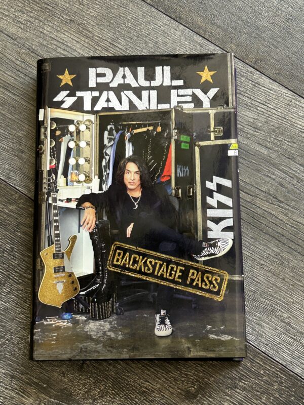 KISS Book PAUL STANLEY SIGNED AUTOGRAPH Backstage Pass Hardcover Vintage Kiss