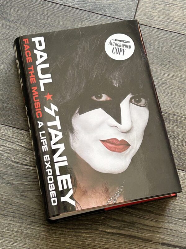 Kiss Book PAUL STANLEY SIGNED Face The Music Hardcover Vintage Kiss Bookends NJ