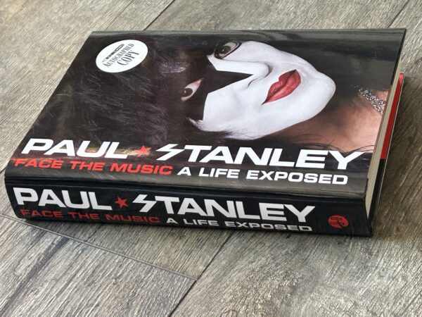 Kiss Book PAUL STANLEY SIGNED Face The Music Hardcover Vintage Kiss Bookends NJ