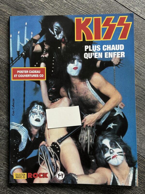 KISS Book Hotter Than Hell + Poster Insert & CD Cover Insert France Vintage Kiss