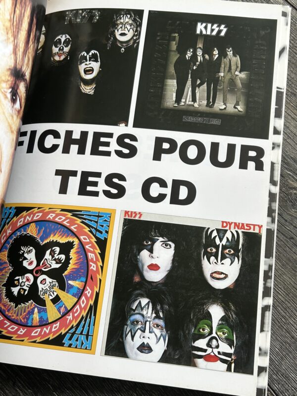 KISS Book Hotter Than Hell + Poster Insert & CD Cover Insert France Vintage Kiss