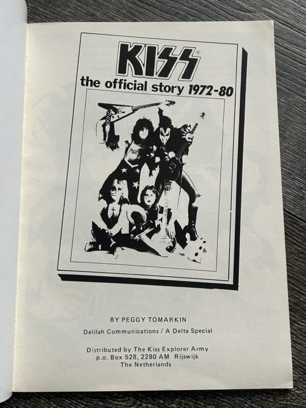 KISS Book The Official Story 1972-1980 Explorer Army Netherlands Vintage Aucoin