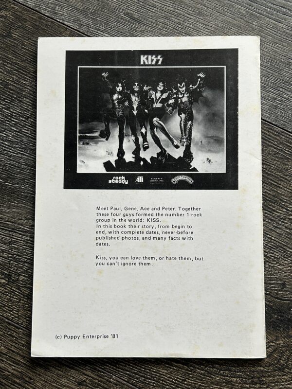 KISS Book The Official Story 1972-1980 Explorer Army Netherlands Vintage Aucoin