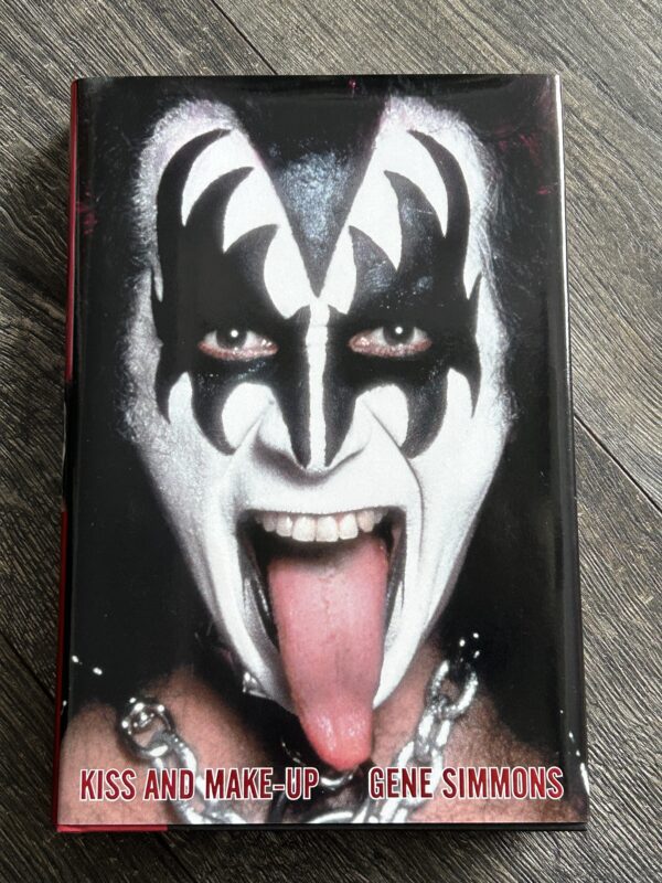 KISS Book GENE SIMMONS SIGNED TWICE AUTOGRAPH Kiss & Make-Up HC Vintage Kiss