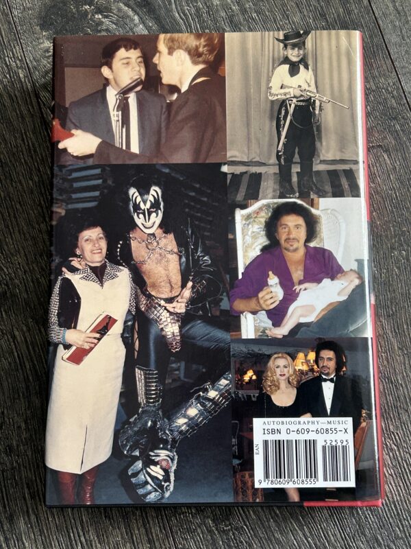 KISS Book GENE SIMMONS SIGNED TWICE AUTOGRAPH Kiss & Make-Up HC Vintage Kiss