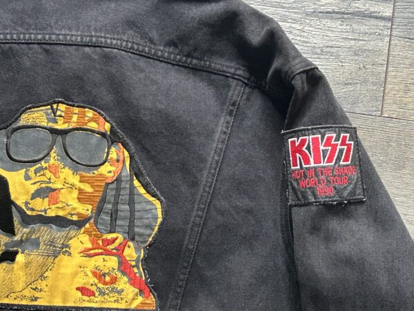 KISS Vintage Jacket Denim Hot In The Shade Concert Tour 1990 Sphinx Vintage Kiss