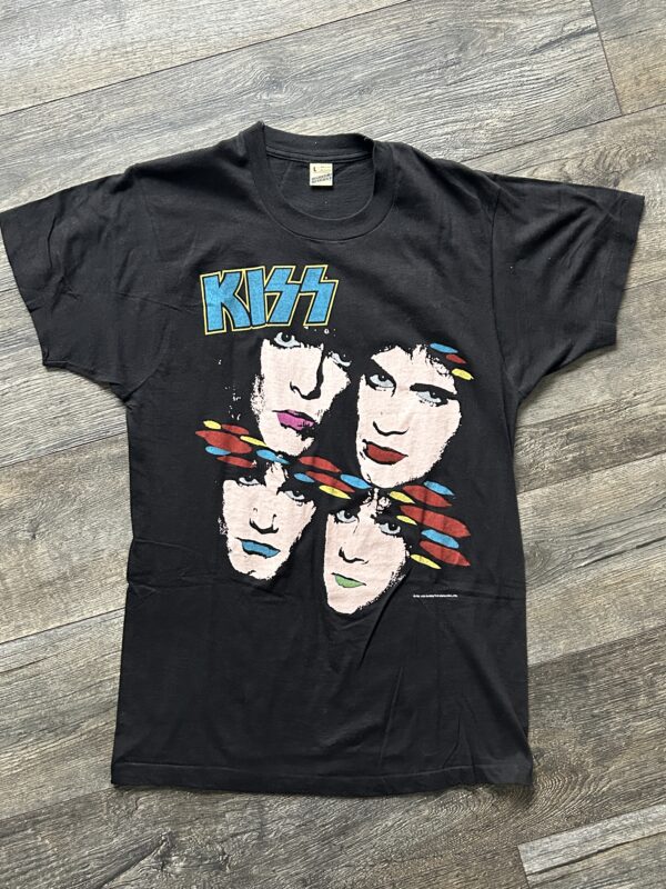 KISS Vintage Concert T-Shirt Asylum Tour 1985-86 Vintage Kiss Carr Kulick UNWORN