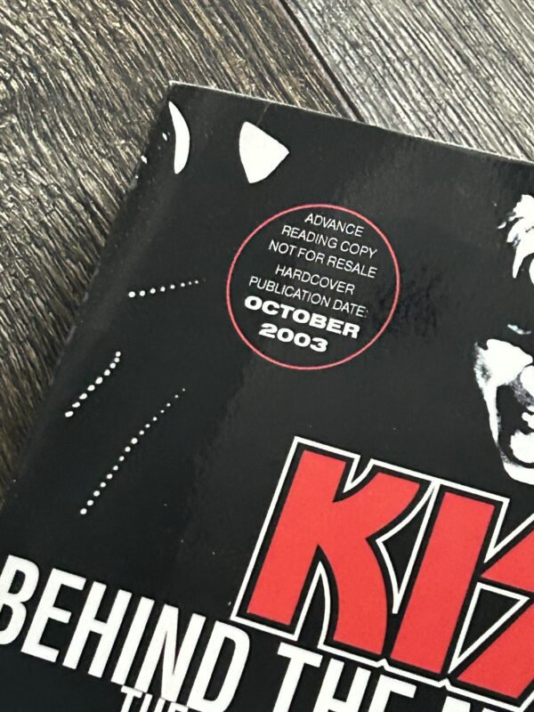 KISS Book Behind The Mask Advance Reading Uncorrected Promo Vintage Kiss Aucoin