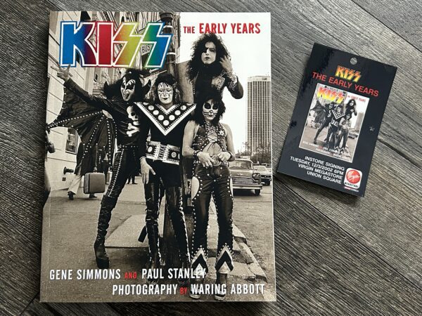 KISS Book GENE SIMMONS PAUL STANLEY SIGNED Early Years Pass Vintage Kiss Aucoin