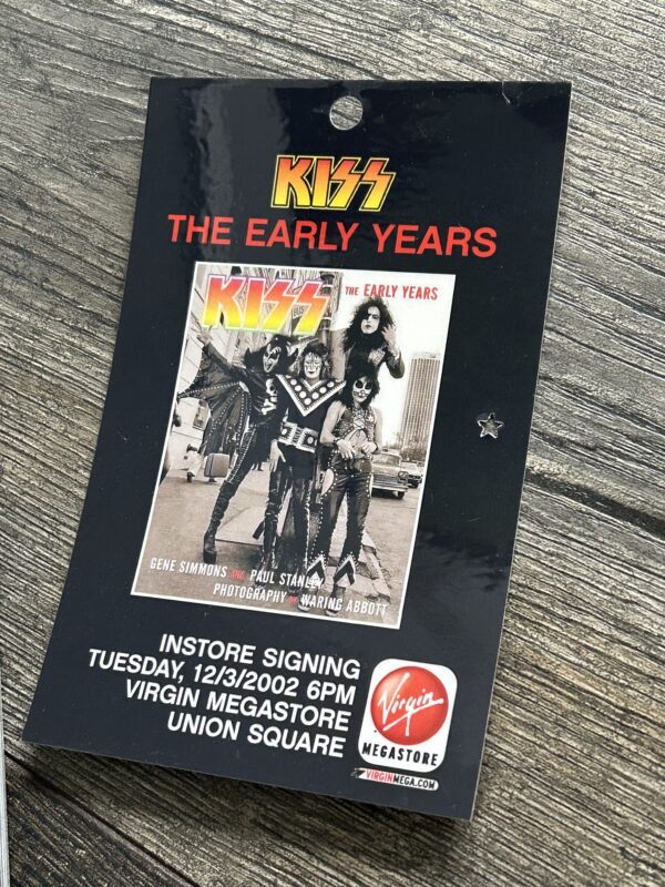 KISS Book GENE SIMMONS PAUL STANLEY SIGNED Early Years Pass Vintage Kiss Aucoin - Image 3