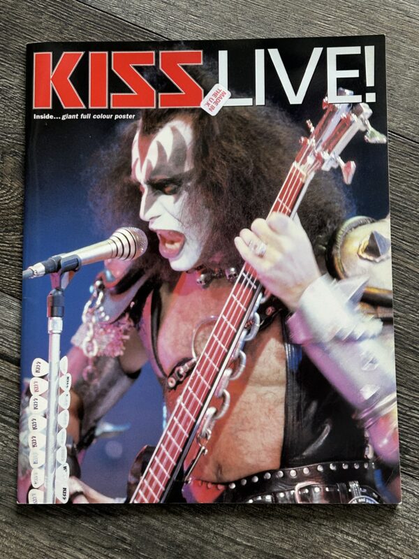 Kiss Book KISS LIVE Photo Book w/ Gene Creatures POSTER UK 1996 Vintage Kiss