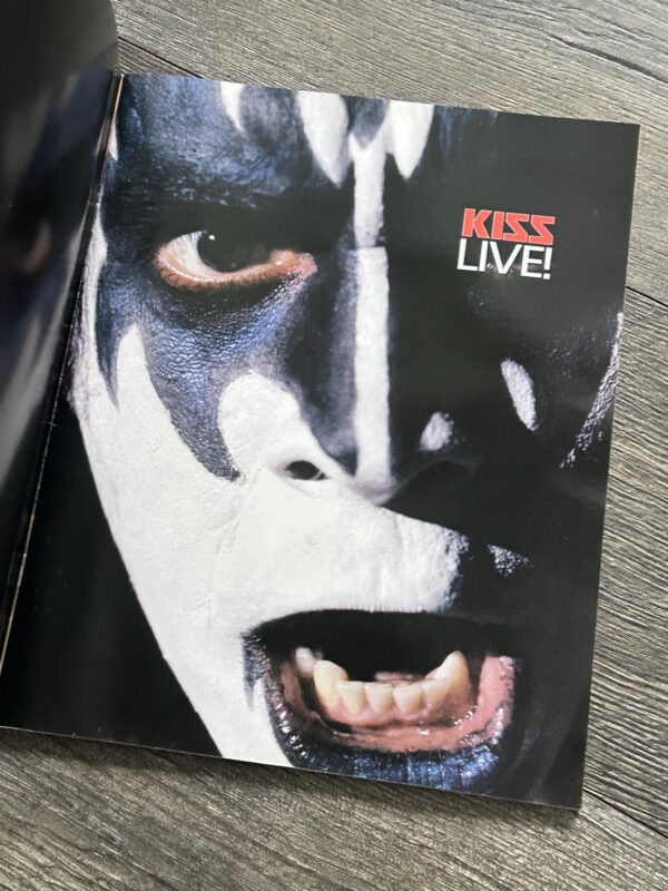 Kiss Book KISS LIVE Photo Book w/ Gene Creatures POSTER UK 1996 Vintage Kiss