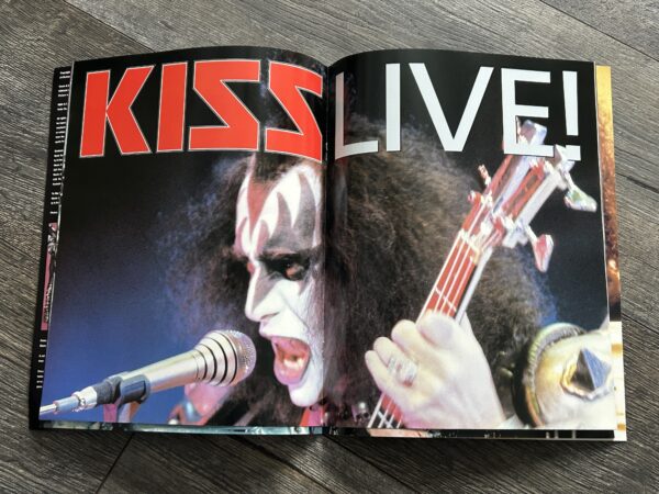 Kiss Book KISS LIVE Photo Book w/ Gene Creatures POSTER UK 1996 Vintage Kiss