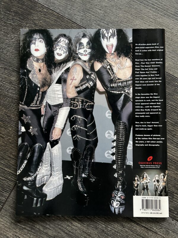 Kiss Book KISS LIVE Photo Book w/ Gene Creatures POSTER UK 1996 Vintage Kiss