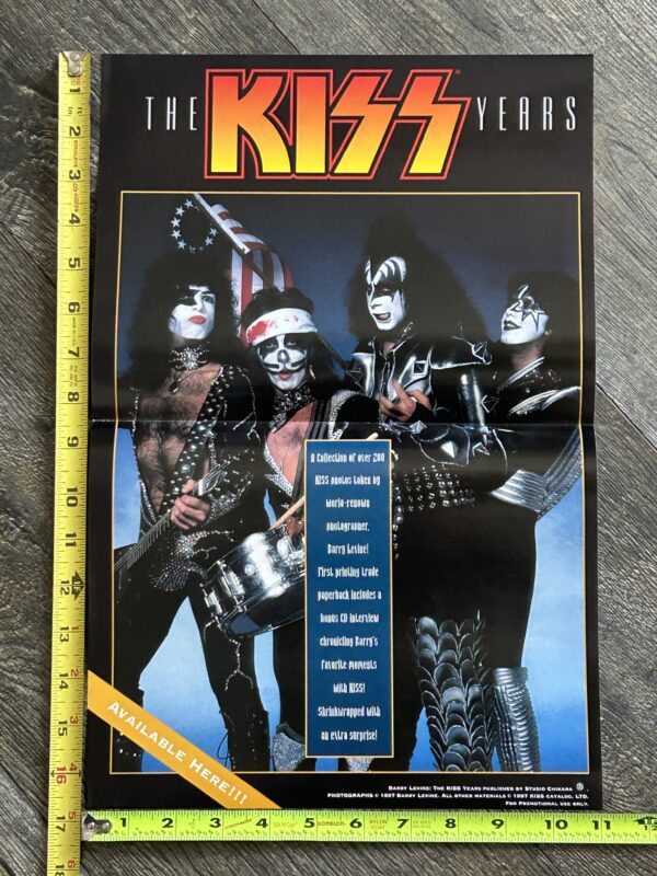 KISS Promo Poster The Kiss Years Spirit of '76 Barry Levine Book 1997 Aucoin Era