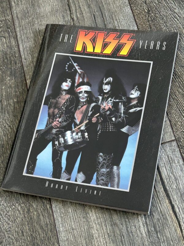 KISS Book Kiss Years Barry Levine ADVANCE COPY Promo Sticker Vintage Kiss Aucoin