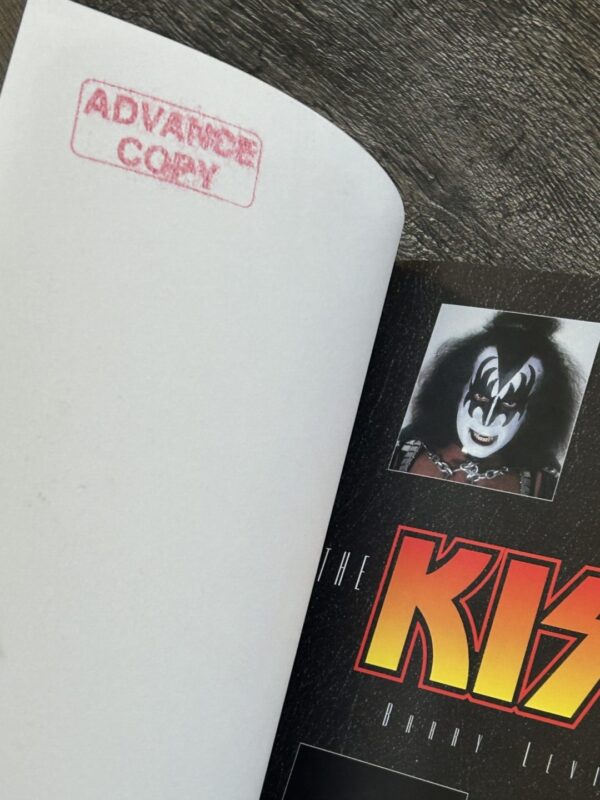 KISS Book Kiss Years Barry Levine ADVANCE COPY Promo Sticker Vintage Kiss Aucoin - Image 3