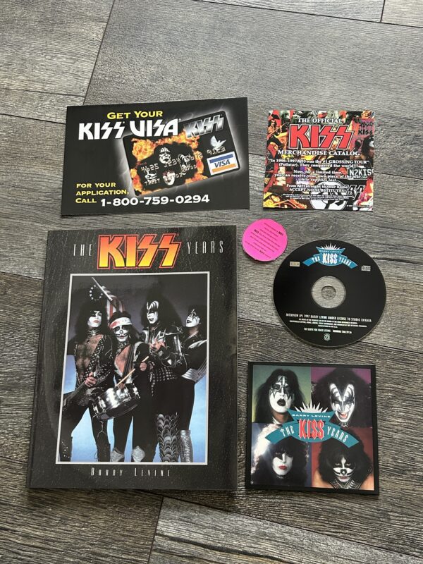 KISS Book Kiss Years Barry Levine 1970's Photos 1997 w/ CD Vintage Kiss Aucoin