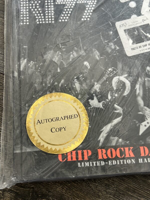 KISS Book Outtakes Chip Rock SIGNED Hardcover 1999 SEALED Vintage Kiss Aucoin - Image 2