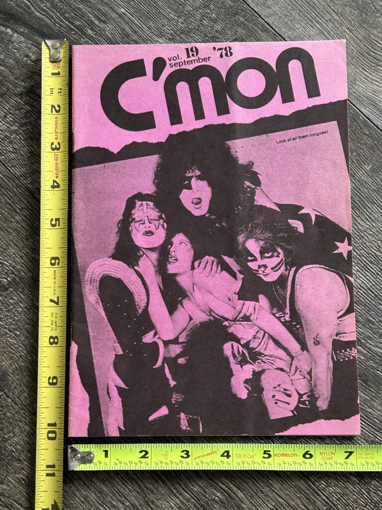 KISS Fanzine Magazine C'Mon #19 Sept 1978 Japan Japanese Vintage Kiss Aucoin