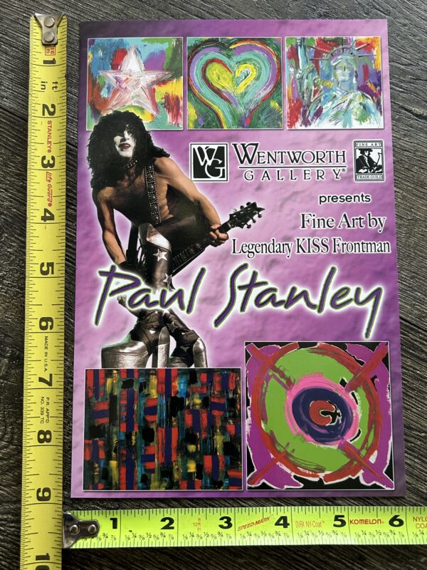 Kiss PAUL STANLEY ART Wentworth Gallery Invitation Envelope Boca Ft Lauderdale