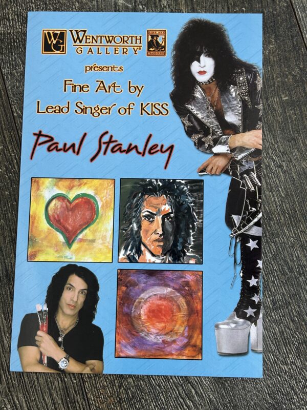 Kiss PAUL STANLEY ART Wentworth Gallery Invitation South Park Mall Charlotte NC