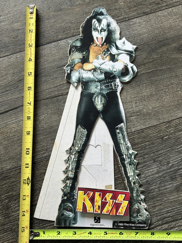 KISS Display Stand-up Gene Simmons Creatures Of The Night 15" Vintage Kiss