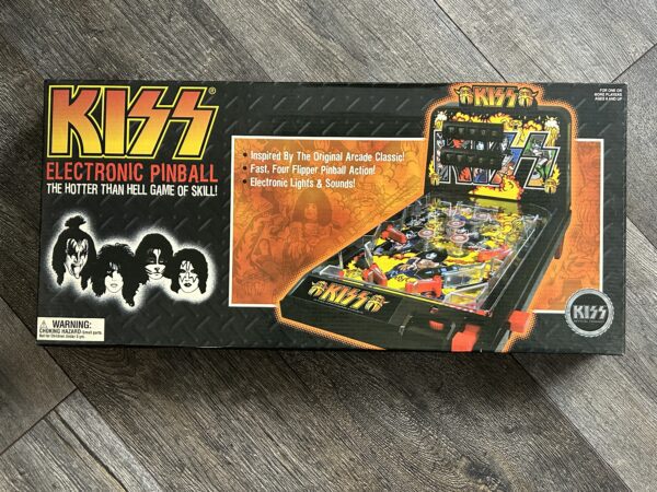 KISS Electric Pinball Game 1978 Theme BOX ONLY w/ Uncut POSTER 2011 Vintage Kiss