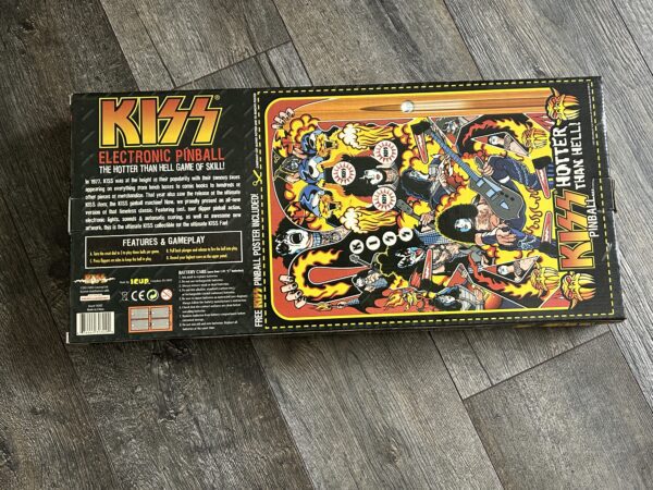 KISS Electric Pinball Game 1978 Theme BOX ONLY w/ Uncut POSTER 2011 Vintage Kiss