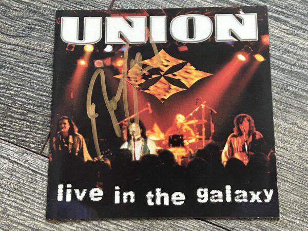 Kiss BRUCE KULICK Signed Autograph Union CD Booklet Live In The Galaxy Vintage