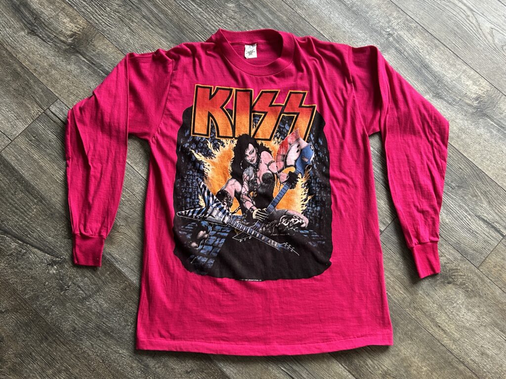 KISS Vintage Concert Shirt Slave Girl Asylum Tour LongSleeve Vintage Kiss UNWORN