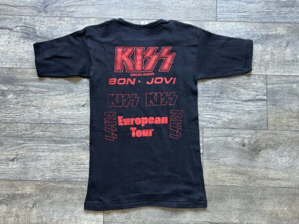 KISS Vintage Concert T-Shirt Animalize European Tour 1984 Vintage Kiss Bon Jovi