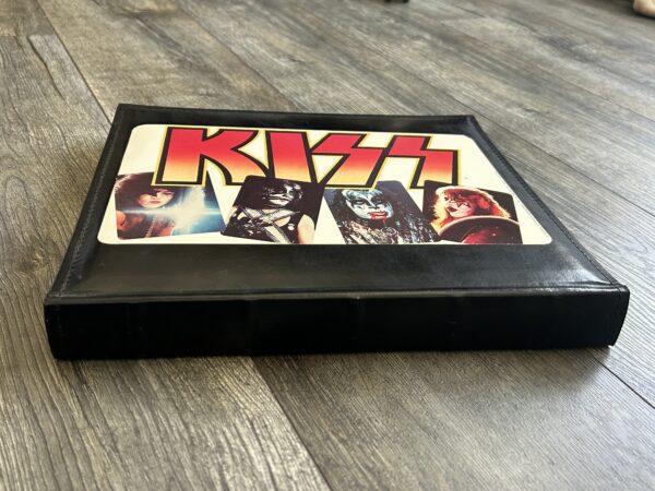 KISS Record Player Sicker 1978 on Cover of Empty Scrap Album Vintage Kiss Aucoin - Image 7