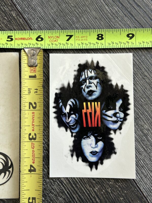 KISS Temporary Tattoo Sheet Reunion Concert Tour Lot Unused 1996 Vintage Kiss