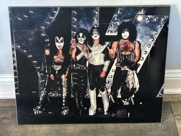 KISS Photo Display Reunion Tour USS Intrepid Press Conference 19x23 Vintage Kiss