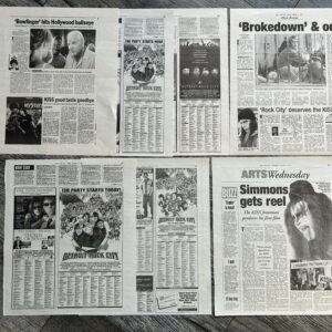 KISS Ad Advert Clippings Detroit Rock City Movie NY 7pc Lot 1999 Vintage Kiss