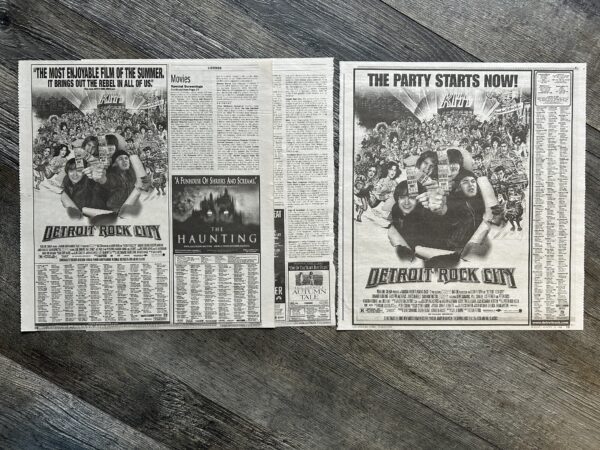 KISS Ad Advert Clippings Detroit Rock City Movie Los Angeles Lot Vintage Kiss