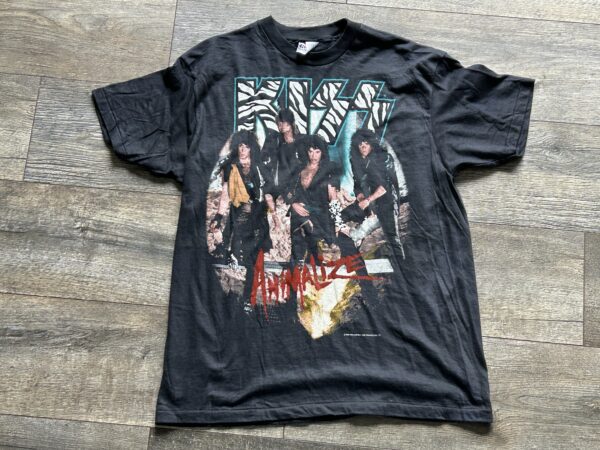 KISS Vintage Concert T-Shirt Animalize Tour 84-85 Large Vintage Kiss UNWORN