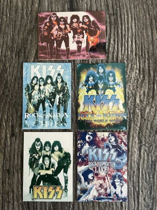 KISS Magnet 5pc Lot 2003 2004 Tour Gene Paul Eric Tommy Peter Kiss Memorabilia