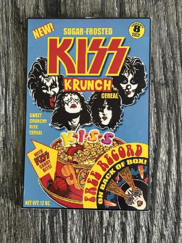 KISS Magnet Kiss Krunch Cereal Vintage Kiss Memorabilia Aucoin Fantasy Item