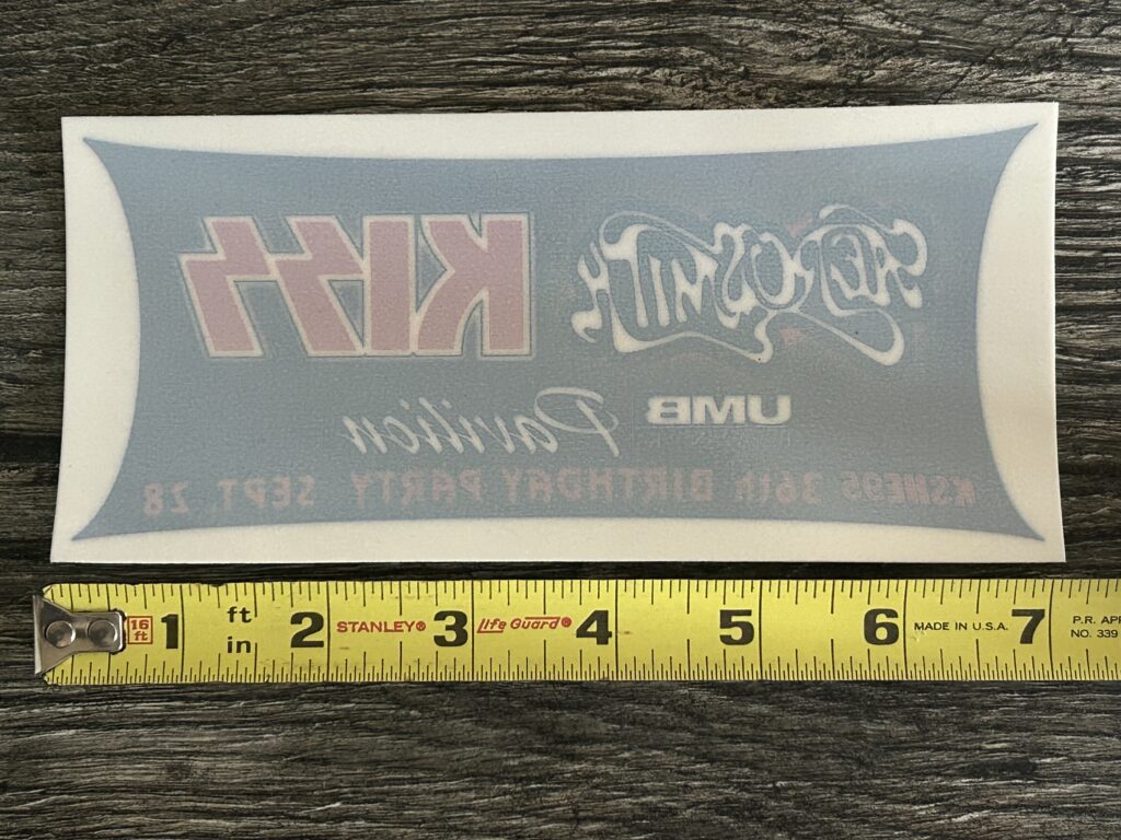 KISS Bumper Sticker Decal Kiss Aerosmith KSHE Radio Promo Missouri Sept 28 2003