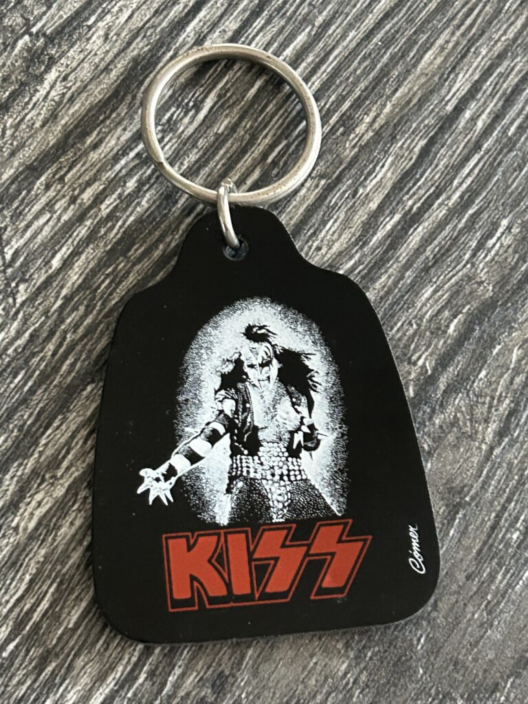 KISS Keychain Gene Simmons Alive Vintage Kiss Memorabilia Aucoin Headshop UNUSED