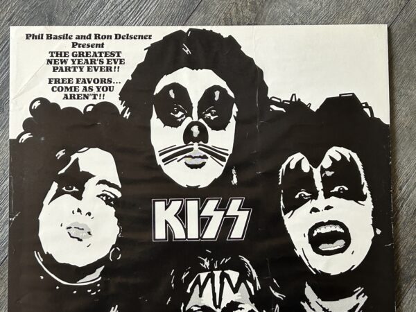 KISS Concert Poster Alive Tour Dec 31 1975 New Years Eve NY Vintage Kiss Aucoin