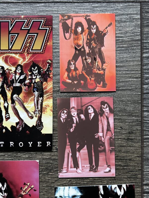 KISS Band Magnet 9pc Lot Vintage Kiss Memorabilia 1975-1982 Gene Ace Paul Peter