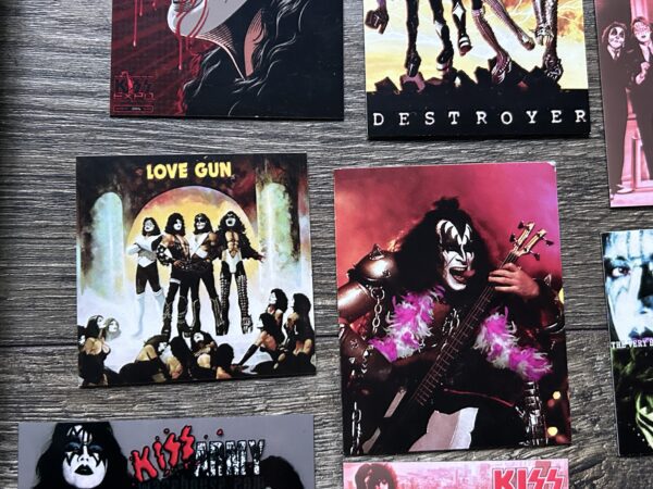 KISS Band Magnet 9pc Lot Vintage Kiss Memorabilia 1975-1982 Gene Ace Paul Peter